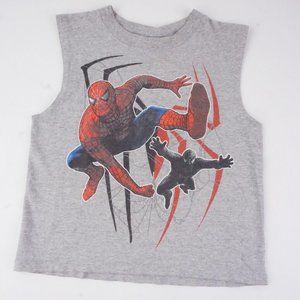 Spider-Man 3 Gray Kids Tank Sleeveless T-Shirt Vintage 2007